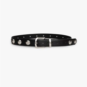 Lisa Says Gah - Black Emery Grommet Belt